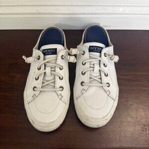 UsedLikeNew_Sperry womens Crest Vibe Mule Sneaker, White, 7. 5